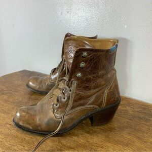 John fluevog lace up combat style leather boots